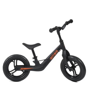 Біговел-велобіг дитячий PROFI KIDS 12 дюймів LMG1249-5 магнієва рама та вилка / ЕВА колеса / чорний**