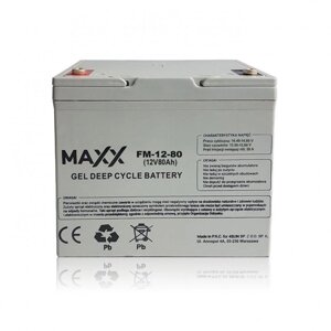 Акумулятор гелевий MAXX 12-FM-80 80AH 12V