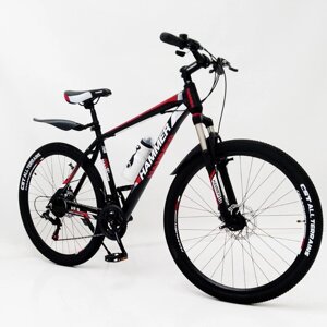 Велосипед Спортивний S200 HAMMER колеса 27.5 дюйма рама алюміній 19" чорно-червоний