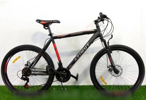 Гірський спортивний дорослий велосипед Azimut Spark (Азимут Спарк) 29 дюймів рама 21 чорно-червоний