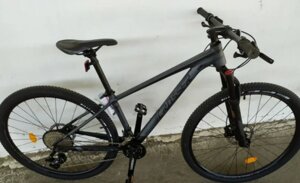 Велосипед спортивний гірський Crosser MT-036 29 колеса 29 дюймів рама алюміній 15,5" пурпур
