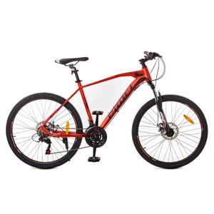 Велосипед спортивний алюмінієвий MTB PROFI 24 дюйми G24VELOCITY A24.2 SHIMANO / червоно-чорний