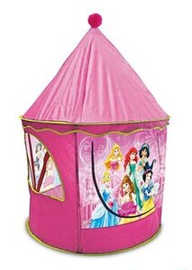 Дитячий ігровий намет для дівчинки Будиночок 8011 P "Принцеси Діснея Disney" / в сумці / рожева
