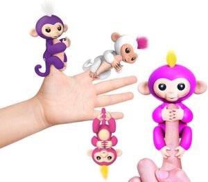Робот-ручна мавпочка аналог Fingerlings Baby Monkeys 801