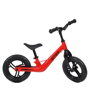 Біговел-велобіг дитячий PROFI KIDS 12 дюймів LMG1249-3 магнієва рама та вилка / ЕВА колеса / червоний**