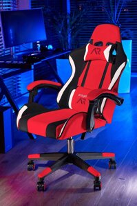 Комп'ютерне крісло для геймера JUMI ARAGON TRICOLOR RED