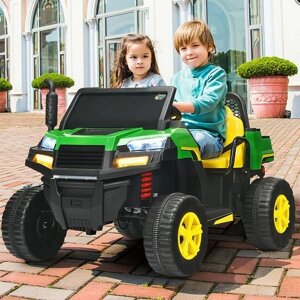Дитячий двомісний електромобіль Bambi Racer Джип M 4285EBLR-5 зелений **