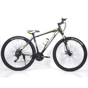 Велосипед Спортивний S200 HAMMER колеса 27.5 дюйма рама алюміній 19" чорно-зелений