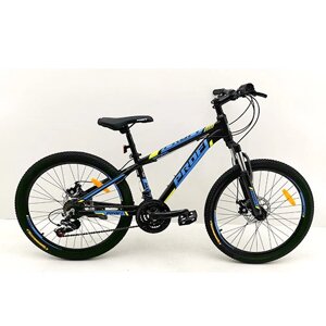 Велосипед спортивний PROFI 24 дюймів G24OPTIMAL A24.1 чорний (мат)-блакитний**