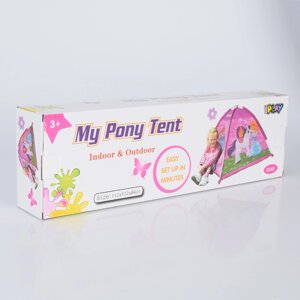 Дитячий ігровий Намет MR 0641-1 Будиночок для дівчинки "Конячка ПОНІ" рожева**