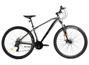 Спортивний гірський велосипед Crosser Jazz 29 дюймів LTWOO+SHIMANO з гідравлічними гальмами / сірий
