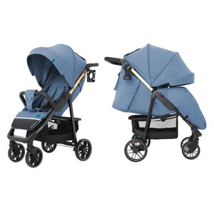 Прогулянкова дитяча коляска CARRELLO Echo CRL-8508/2 Azure Blue з дощовиком і москітною сіткою/блакитна