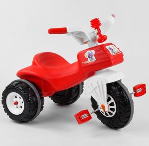 Дитячий триколісний велосипед Pilsan 07-119 з педалями / червоний
