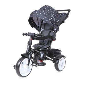 Велосипед-коляска дитячий триколісний Lorelli (Bertoni) Neo Black Crowns чорний