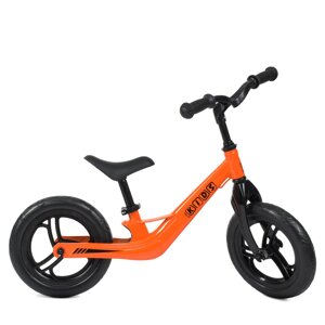 Біговел-велобіг дитячий PROFI KIDS 12 дюймів LMG1249-4 магнієва рама та вилка / ЕВА колеса / жовтогарячий**