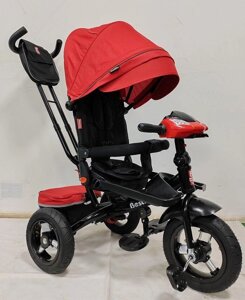 Велосипед Коляска триколісний BestTrike 6088 F – 902-36 складане кермо, фара музика з USB, поворотне сидіння