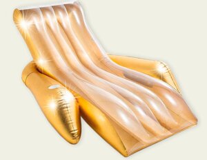 Надувне крісло-матрац для плавання INTEX 56803 золотий**