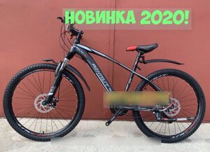 Спортивний дорослий велосипед Azimut NEVADA (Азимут НЕВАДА) 26 дюймів рама 15,5 чорний