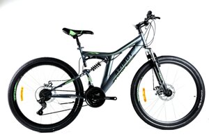 Підлітковий спортивний велосипед AZIMUT Blackmount 24 GFRD чорно-зелений