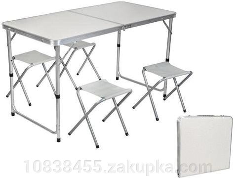 Розкладний стіл для пікніка крісла стіл туристичний набір  для кемпінга від компанії Мір товарів - фото 1