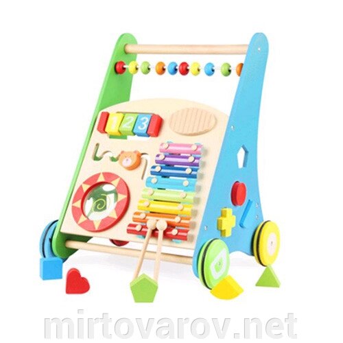 Розвиваючий дитячий ігровий центр MD 2700 Іграшка дерев'яна (ксилофон сортер) від компанії Мір товарів - фото 1