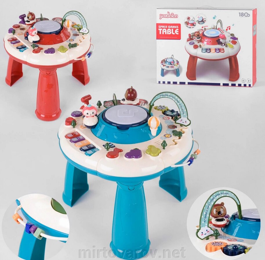 Розвиваючий дитячий ігровий центр RT 1102 ігровий столик зі світловими і звуковими ефектами / 2 кольори від компанії Мір товарів - фото 1