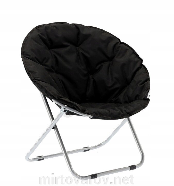 Садове крісло-шезлонг GardenLine RELAX Black від компанії Мір товарів - фото 1