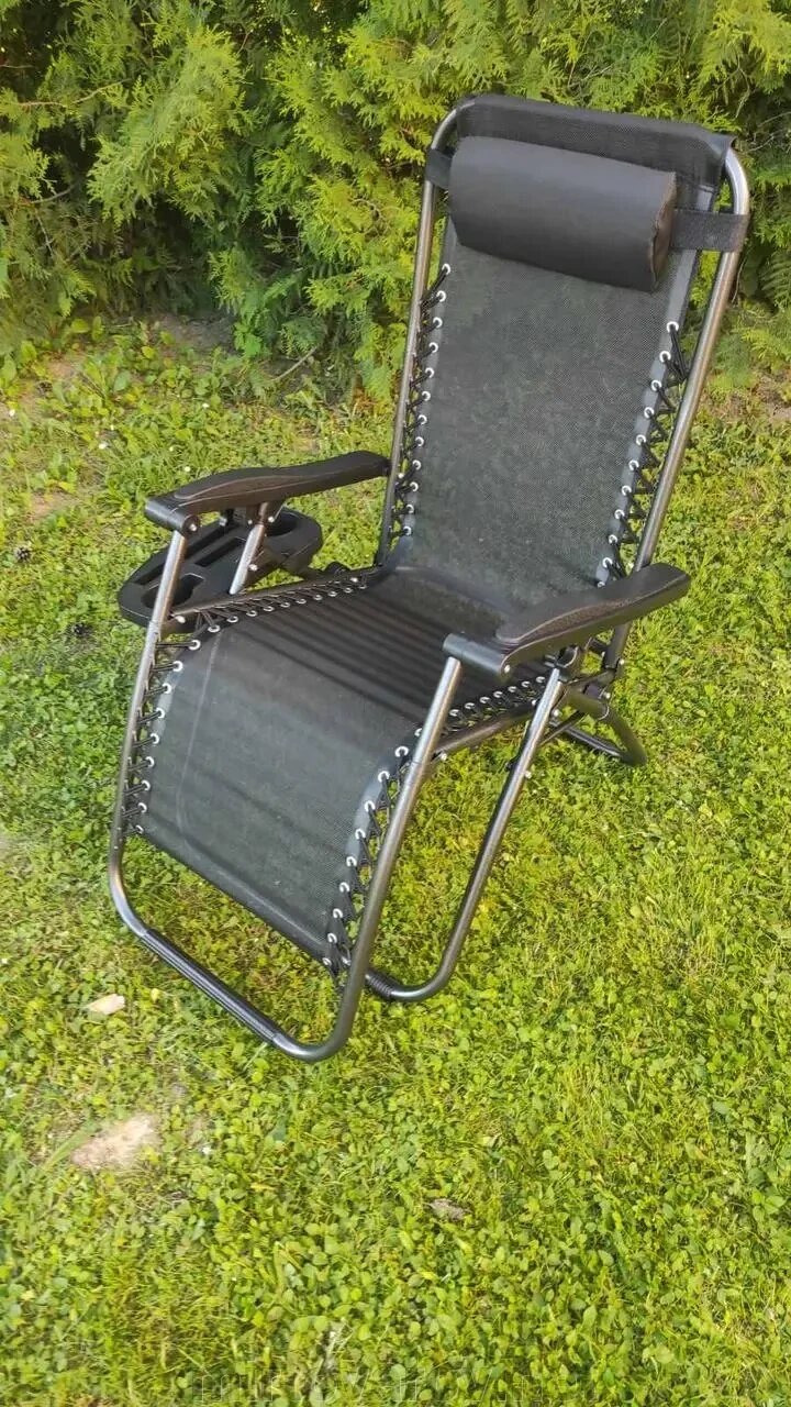Садове крісло Шезлонг лежачи до 120 кг від компанії Мір товарів - фото 1