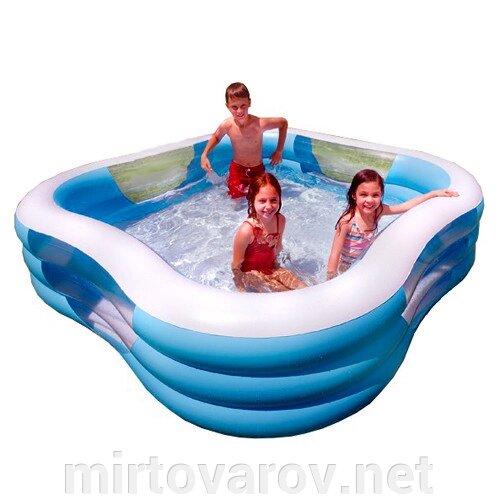Сімейний Дитячий надувний басейн INTEX 57495 розмір 229-229см-56см / обсяг 1250 л** від компанії Мір товарів - фото 1