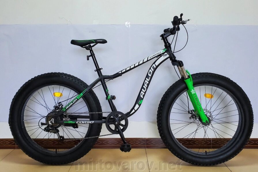 Спортивний алюмінієвий велосипед Фетбайк Фетбайк колеса 26д Corso 95583 AVALON швидкостей від компанії Мір товарів - фото 1