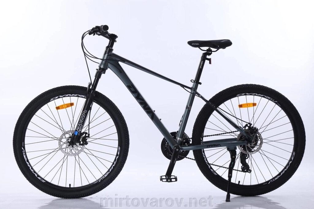 Спортивний гірський велосипед 26 дюймів T12000 DYNA алюмінієвий, дискові гальма, 24 швидкості / сірий від компанії Мір товарів - фото 1