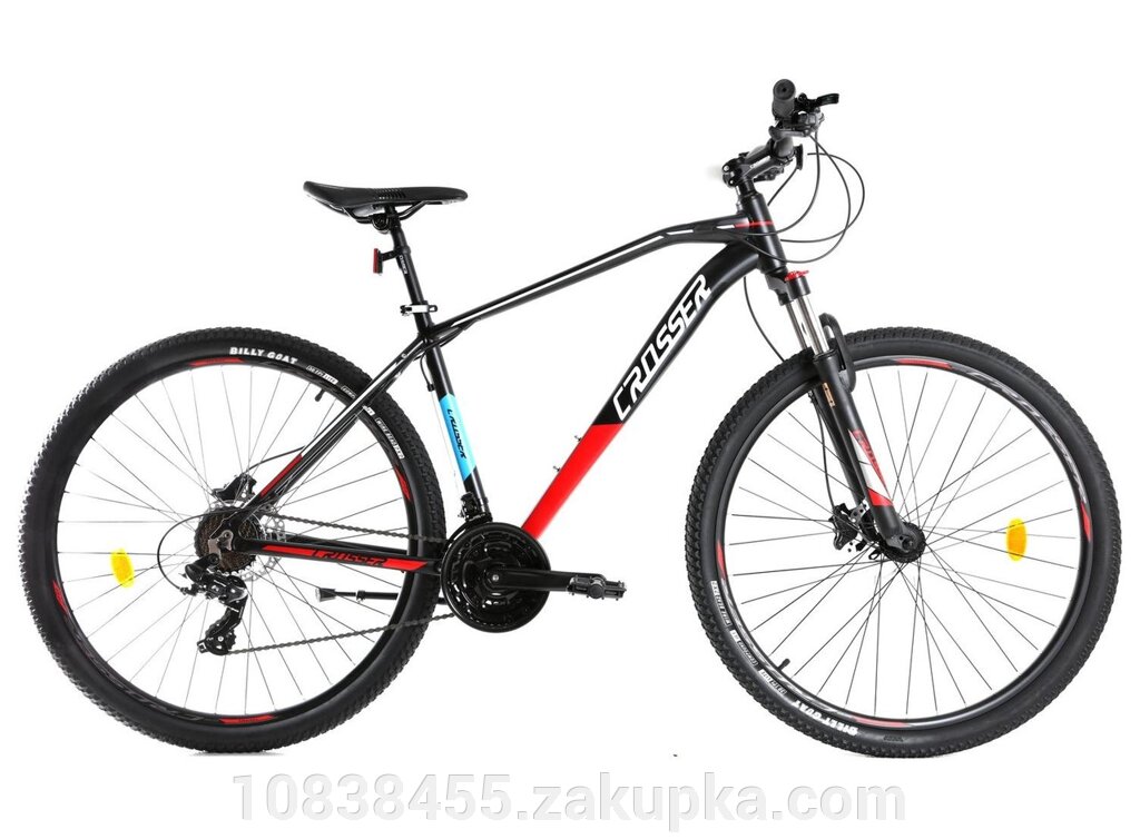 Спортивний гірський велосипед Crosser Jazz 29 дюймів LTWOO+SHIMANO з гідравлічними гальмами/червоний від компанії Мір товарів - фото 1