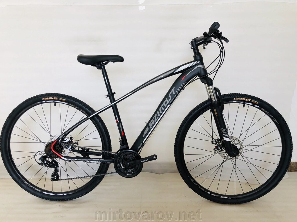 Спортивний велосипед Azimut NEVADA GFRD 24 дюйми чорно-сірий від компанії Мір товарів - фото 1