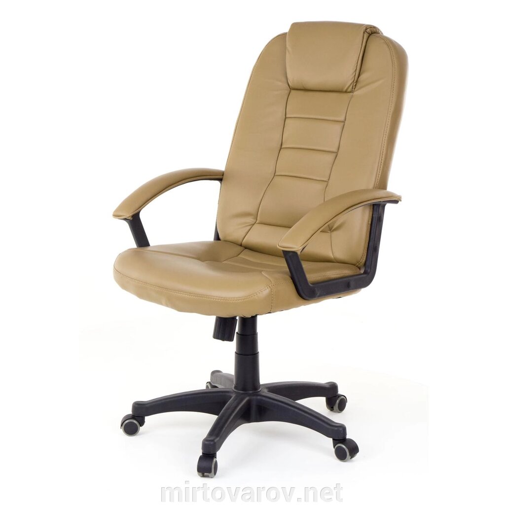Стілець офісний 7410 - бежевий крісло офісне від компанії Мір товарів - фото 1