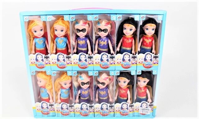 Супер Герої лялька Супергёрл серія Базові набір 6 шт 0304 від компанії Мір товарів - фото 1