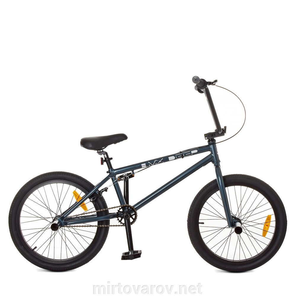 Трюковий велосипед двоколісний G20BMXDEEP S20.1 колеса 20 дюймів/U-Brake/колір графіт від компанії Мір товарів - фото 1