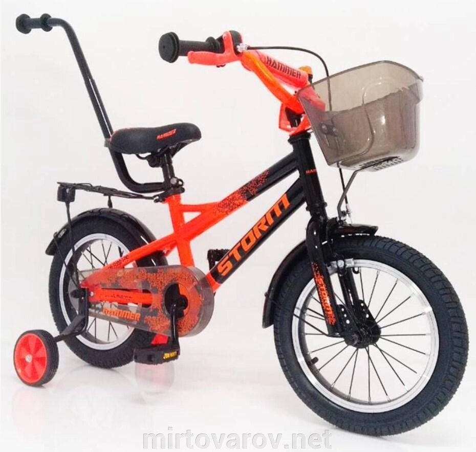 Велосипед 14-STORM помаранчевий. Збірка 85% від компанії Мір товарів - фото 1