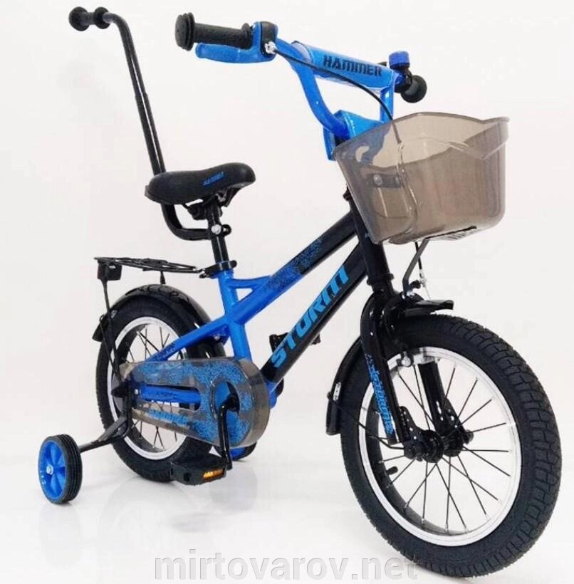 Велосипед 14-STORM синій. Збірка 85% від компанії Мір товарів - фото 1