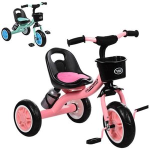 Велосипед дитячий триколісний Turbo Trike M 3197-M-1 рожевий і м'ятний