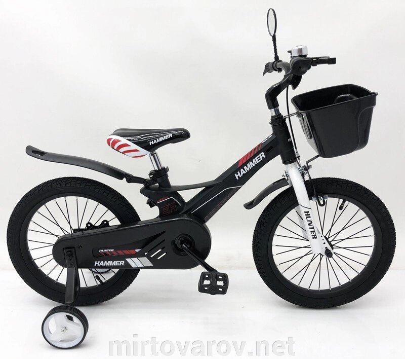 Велосипед дитячий двоколісний 1650D-HAMMER HUNTER колеса 16 дюймів Магнієва рама чорний від компанії Мір товарів - фото 1