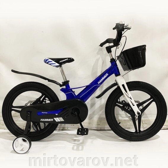 Велосипед дитячий двоколісний 1650G-HAMMER HUNTER Blue (синій) колеса 16 дюймів магнієва рама та диски від компанії Мір товарів - фото 1