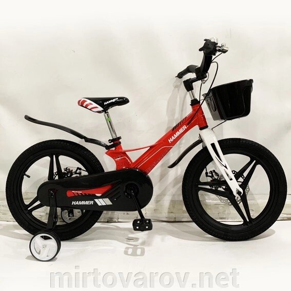 Велосипед дитячий двоколісний 1650G-HAMMER HUNTER Red (червоний) колеса 16 дюймів магнієва рама та диски від компанії Мір товарів - фото 1