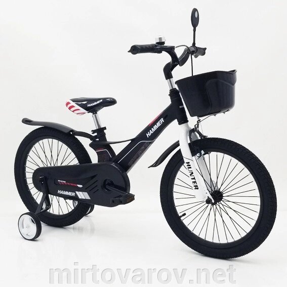 Велосипед дитячий двоколісний 1850D-HAMMER HUNTER колеса 18 дюймів чорний магнієва рама від компанії Мір товарів - фото 1
