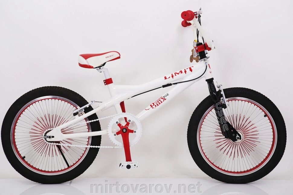 Велосипед дитячий двоколісний BMX-20 Білий колеса 20 дюймів рама алюміній від компанії Мір товарів - фото 1