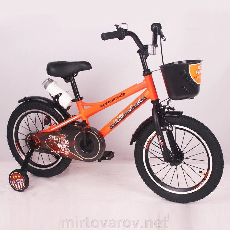Велосипед дитячий двоколісний SPEED FIELDS-16 Orange колеса 16 дюймів помаранчевий від компанії Мір товарів - фото 1