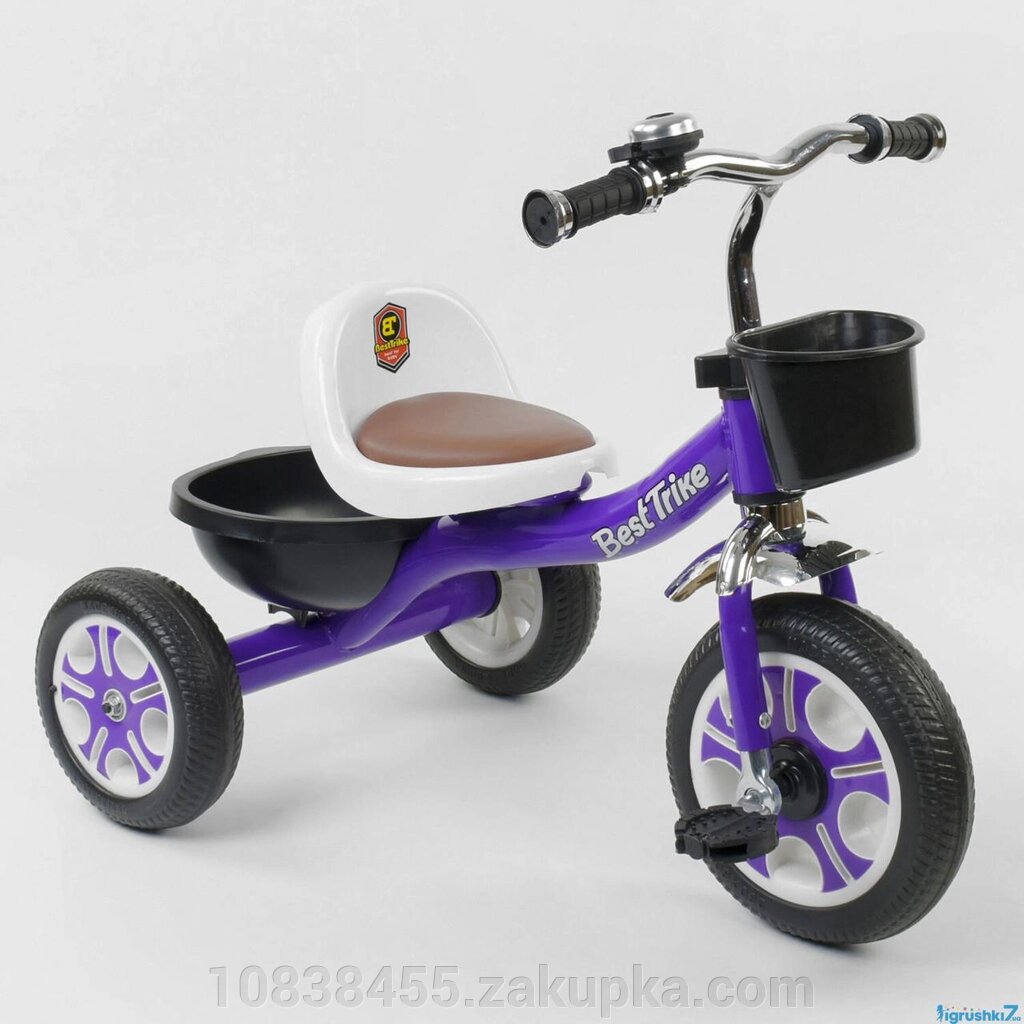 Велосипед дитячий триколісний Best Trike LM-1355 фіолетовий від компанії Мір товарів - фото 1