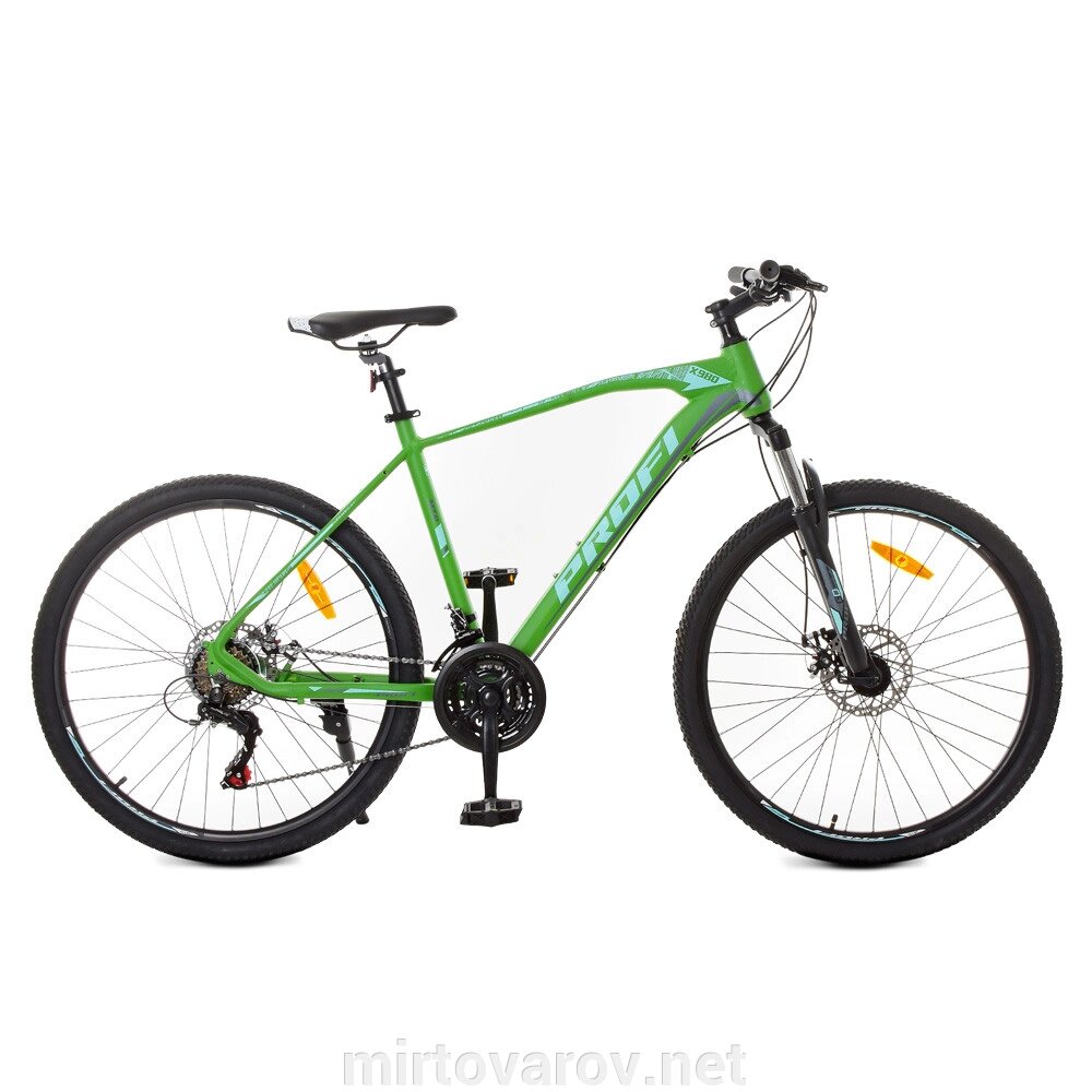Велосипед спортивний алюмінієвий MTB PROFI 24 дюймів G24VELOCITY A24.1 SHIMANO / зелено-чорний від компанії Мір товарів - фото 1