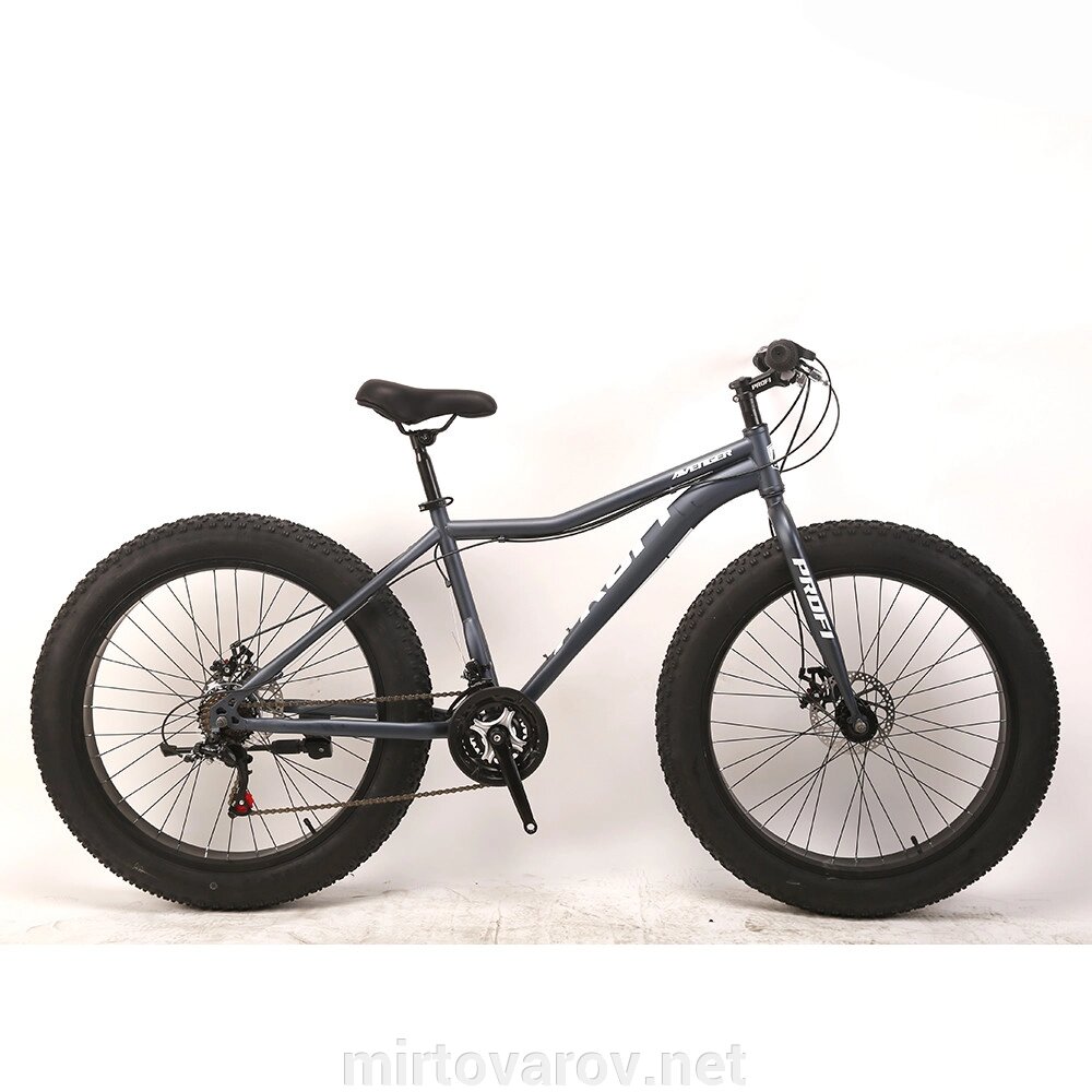 Велосипед спортивний EB26AVENGER 1.0 S26.2 колеса 26 дюймів рама сталь / 21 швидкість / графіт від компанії Мір товарів - фото 1