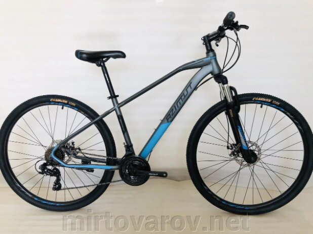 Велосипед спортивний підлітковий Azimut Gemini GFRD SHIMANO 24 дюйма / 21 швидкість / сіро-блакитний від компанії Мір товарів - фото 1