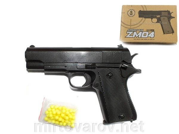 ZM04 Дитячий пістолет метал пластиковий корпус від компанії Мір товарів - фото 1